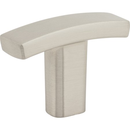 ELEMENTS BY HARDWARE RESOURCES 1-1/2" Overall Length Satin Nickel Square Thatcher Cabinet "T" Knob 859T-SN